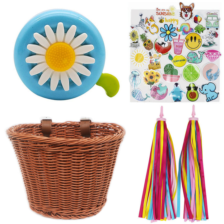 Playful basket with colorful appliqués Bowlift