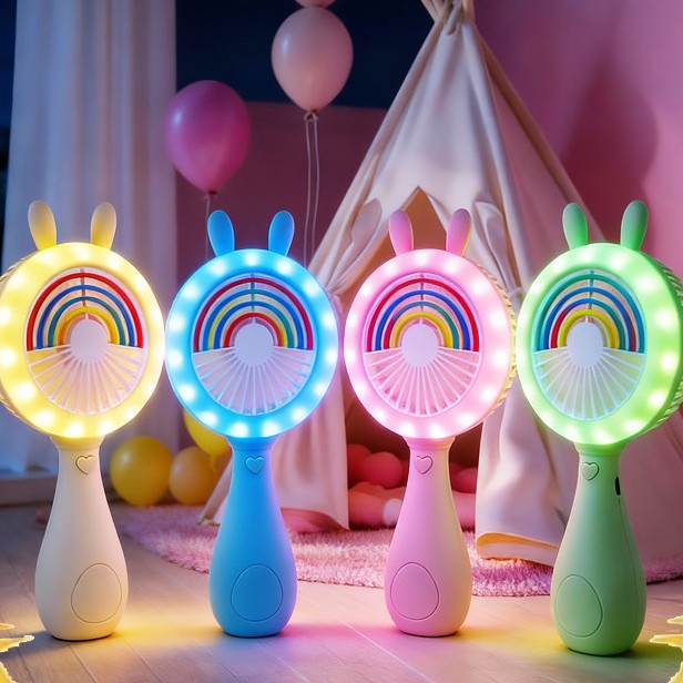 Unisex Portable Mini Fan in Cute Bunny Design Bowlift