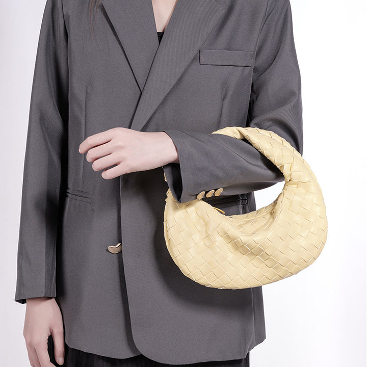 Designer Woven Handbag Bowlift