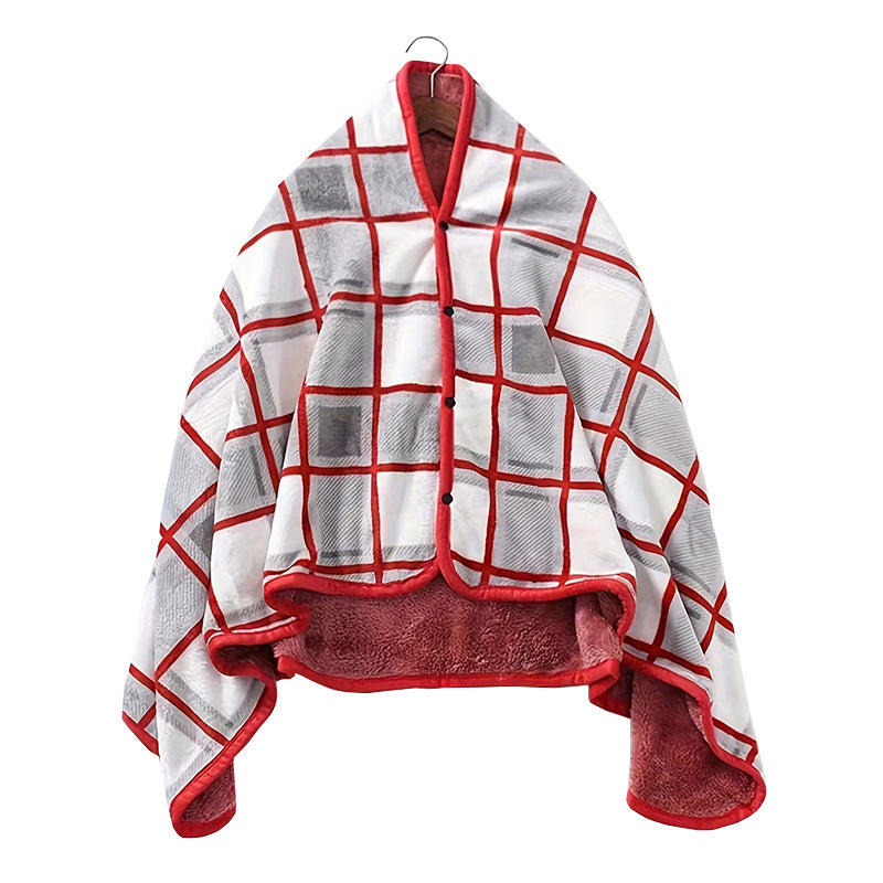 Women Cozy Blanket Poncho Bowlift
