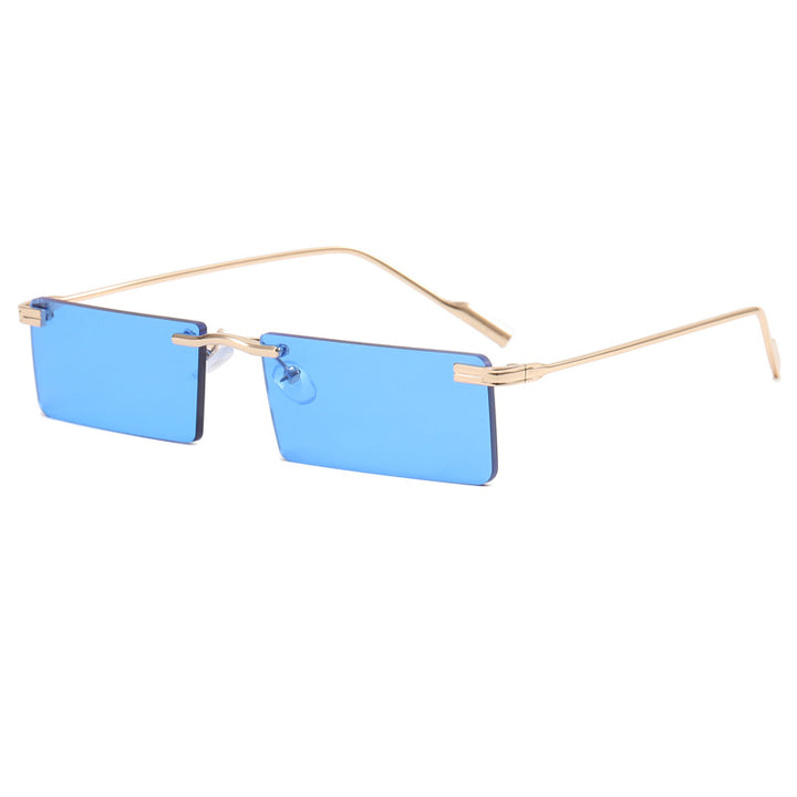 Women's Fashion Rectangular Sunglasses with Elegant Metal Frame Bowlift