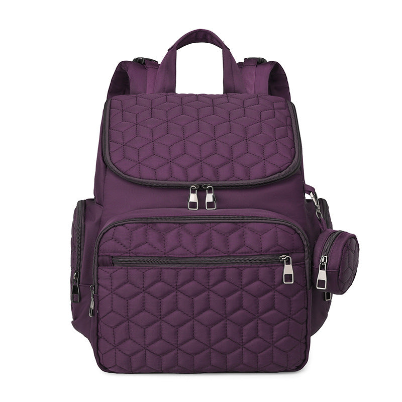 Quilted Multi-Compartment Backpack Bowlift