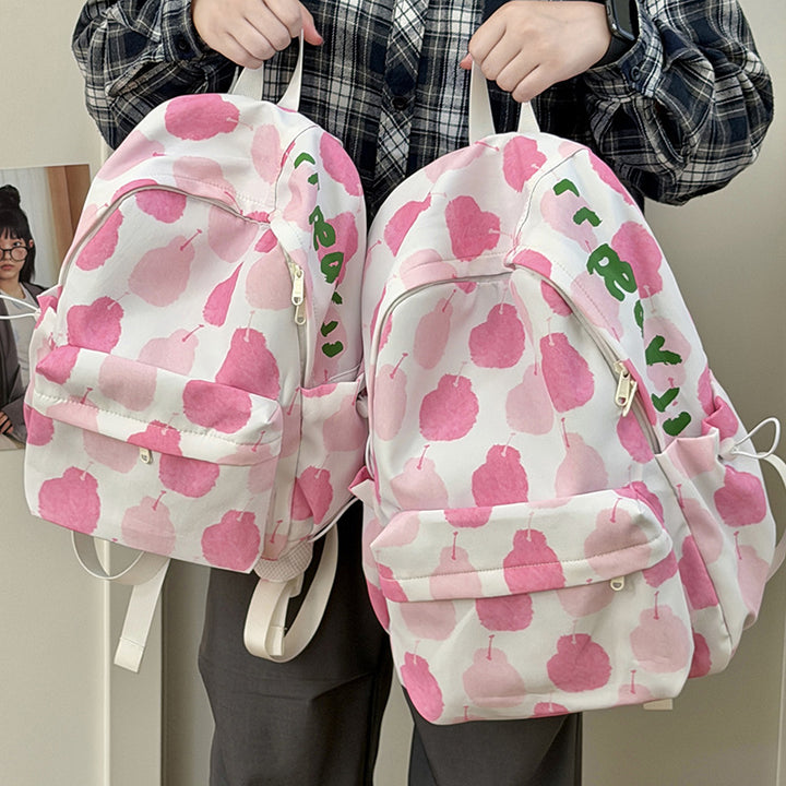 Playful Fruit Patterned Backpack