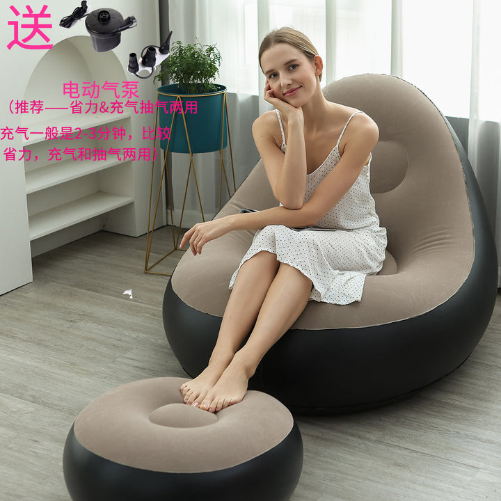 Women Inflatable Comfort Sofa with Ergonomic Backrest Bowlift