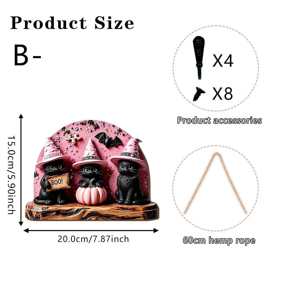 Halloween decorative figure with witch motifs Bowlift