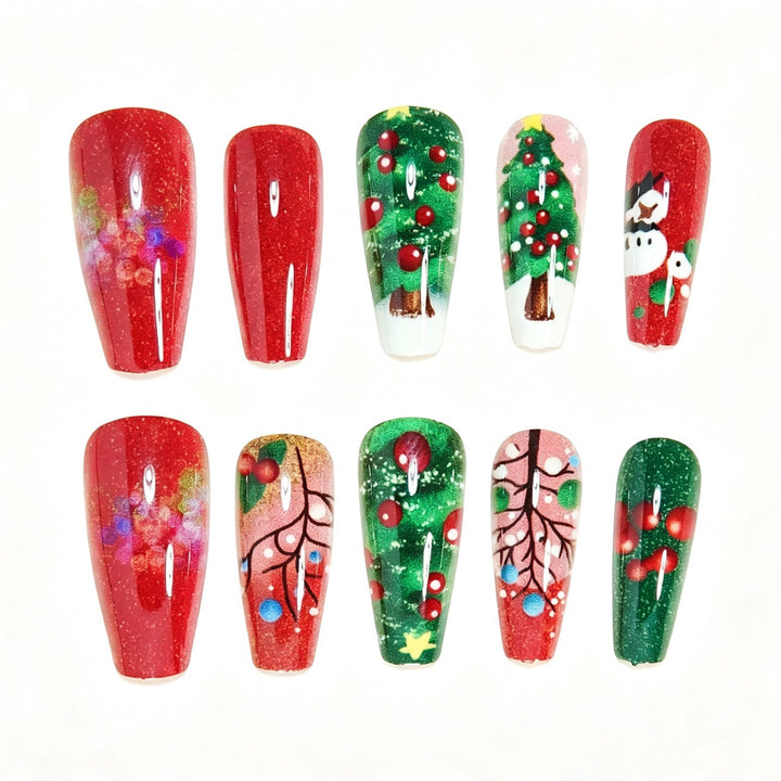 Festive Holiday Nail Art Bowlift