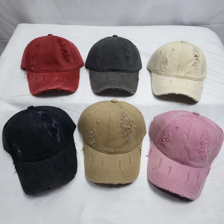 Women's Distressed Vintage Baseball Cap Bowlift