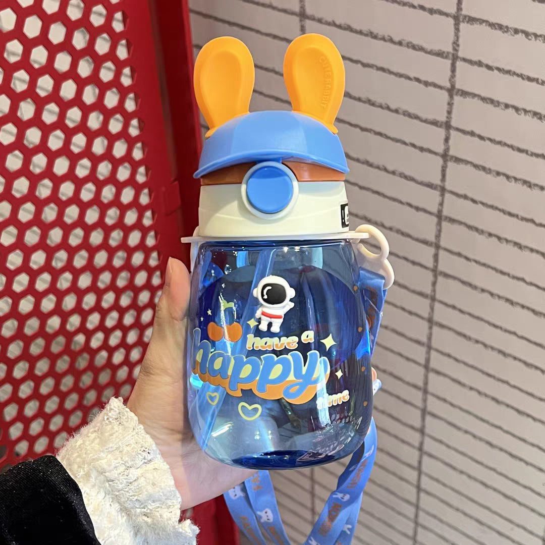 Ladies Stylish Water Bottle with Bunny Lid Bowlift