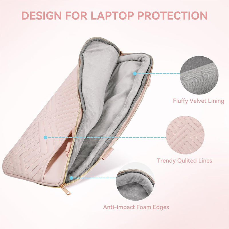 Padded Laptop Sleeve with Removable Shoulder Strap Bowlift