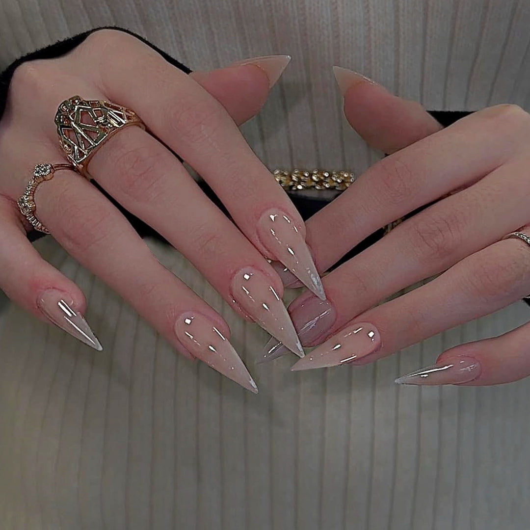 Elegant Stiletto Acrylic Nail Art Extensions Bowlift 1789713373