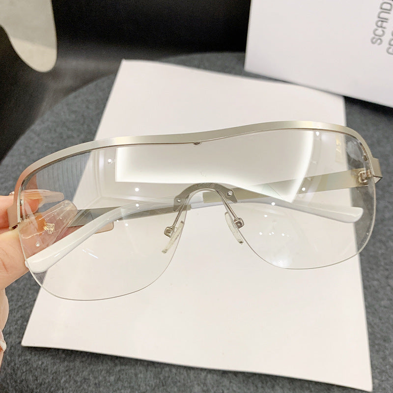 Women futuristic sunglasses with elegant minimalist design Bowlift