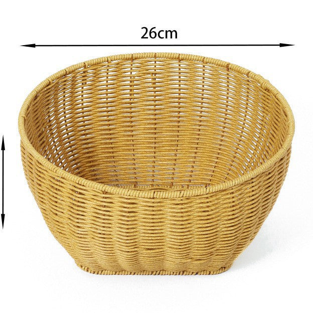 Home Organization Decorative Wicker Basket Bowlift