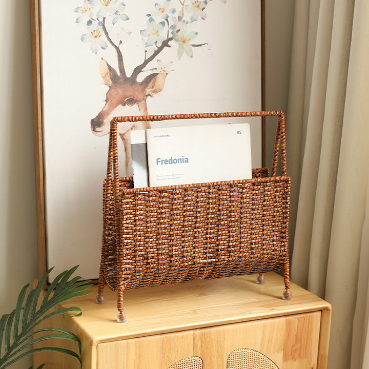 Unisex Handwoven Newspaper and Magazine Stand Bowlift