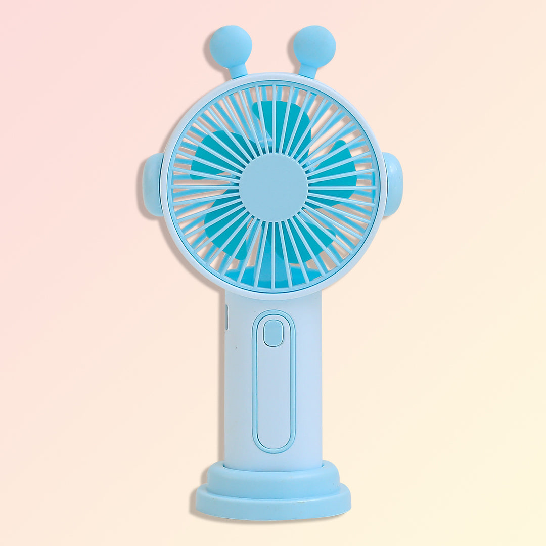 Women Portable Mini-Fan with Colorful Ears Bowlift