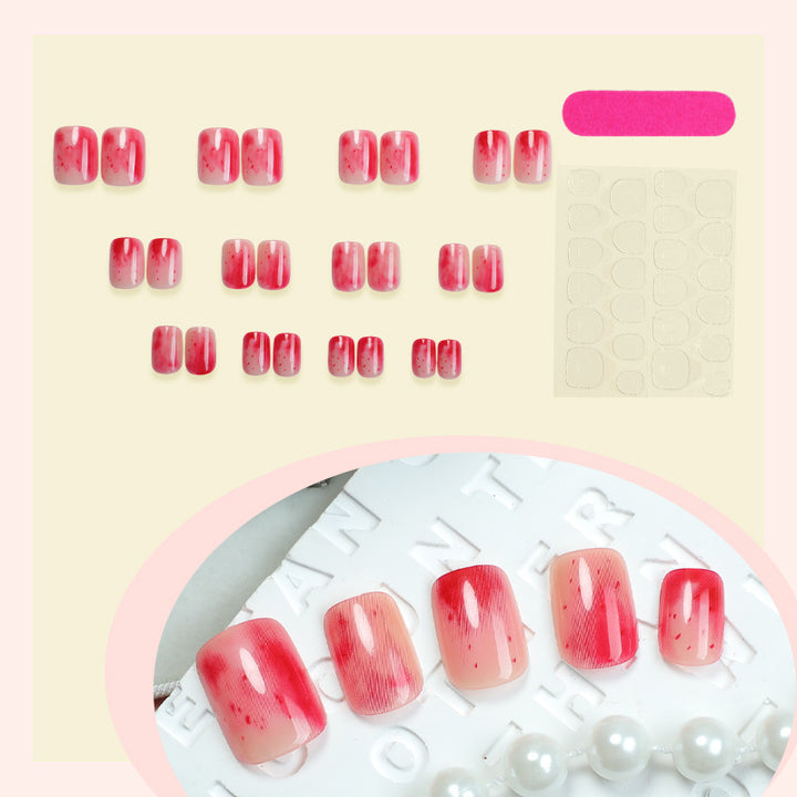 Stylish Marble Finish Press-On Nail Set Bowlift