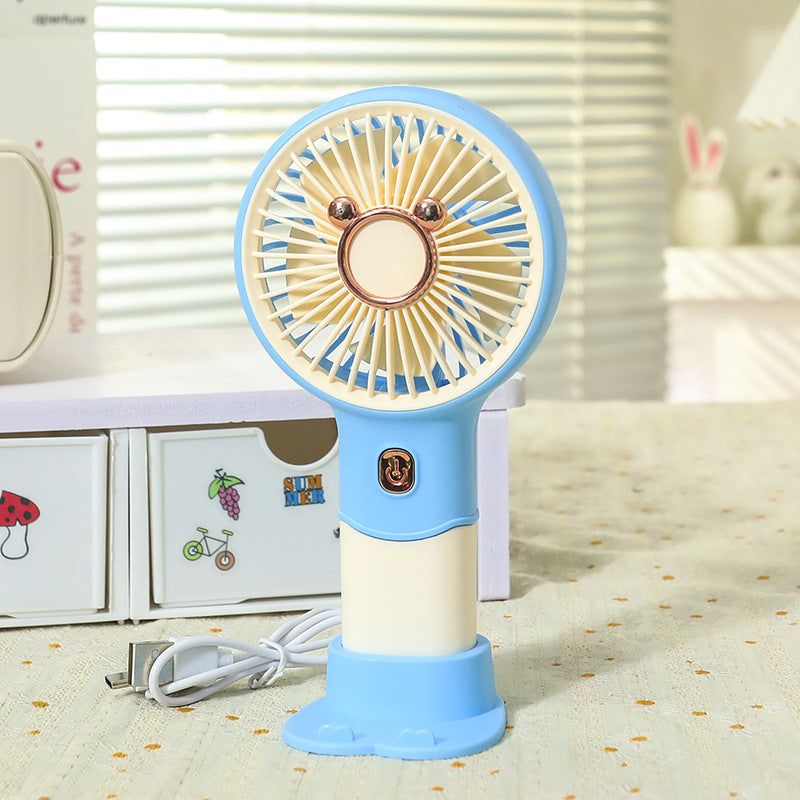 Women Portable Hand Fan with Innovative Animal Design Bowlift