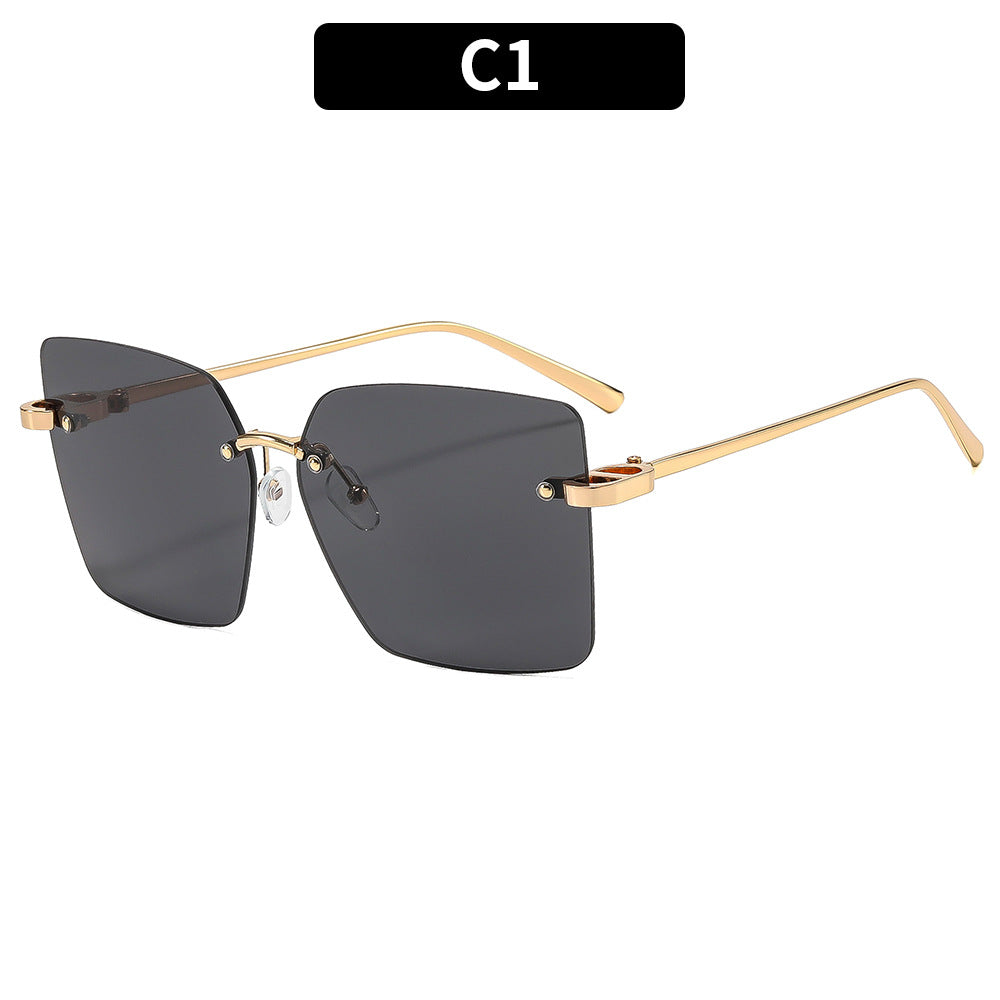 Geometric Aviator Sunglasses