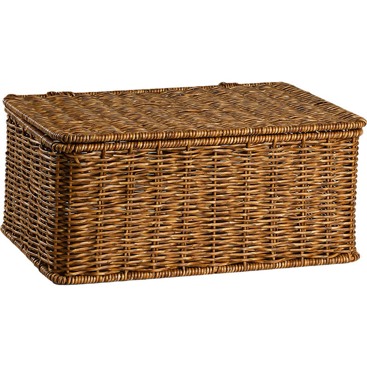 Handcrafted Wicker Storage Chest Bowlift