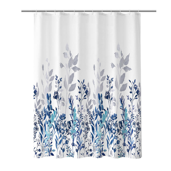 Floral Print Shower Curtain Bowlift