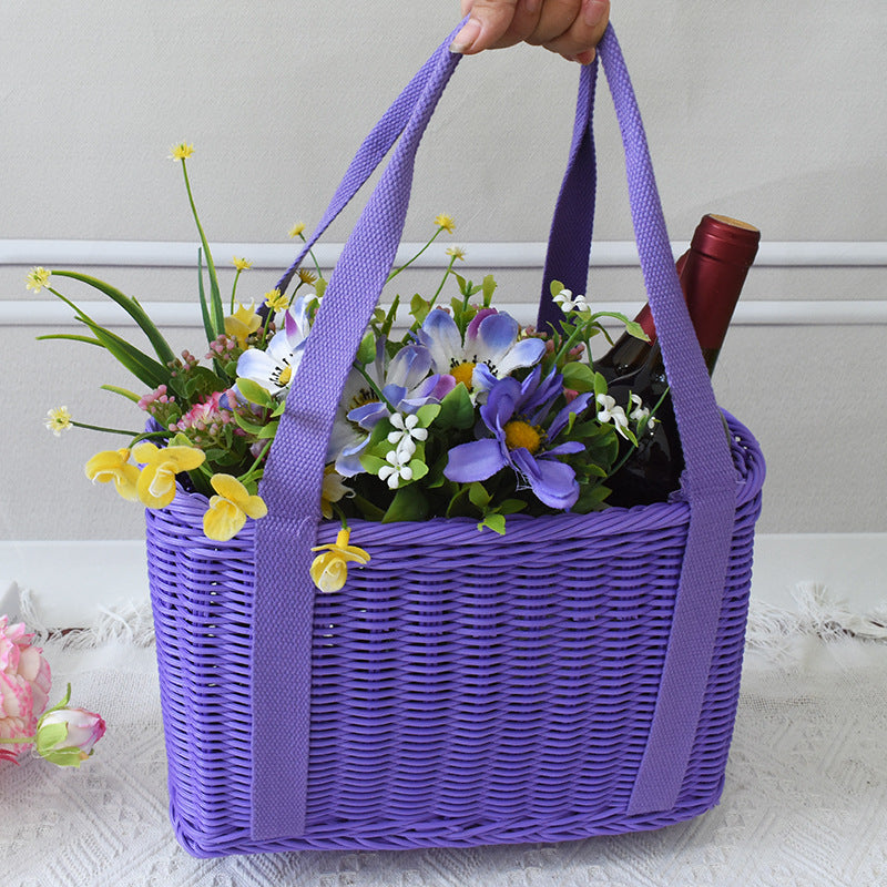Stylish Woven Market Tote Bowlift