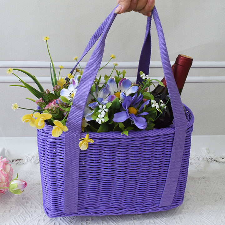 Stylish Woven Market Tote Bowlift