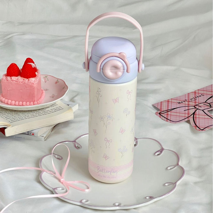 Ladies Insulated Motivational Water Bottle Bowlift