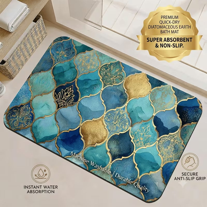 Quick-Dry Diatomaceous Earth Bath Mat Bowlift