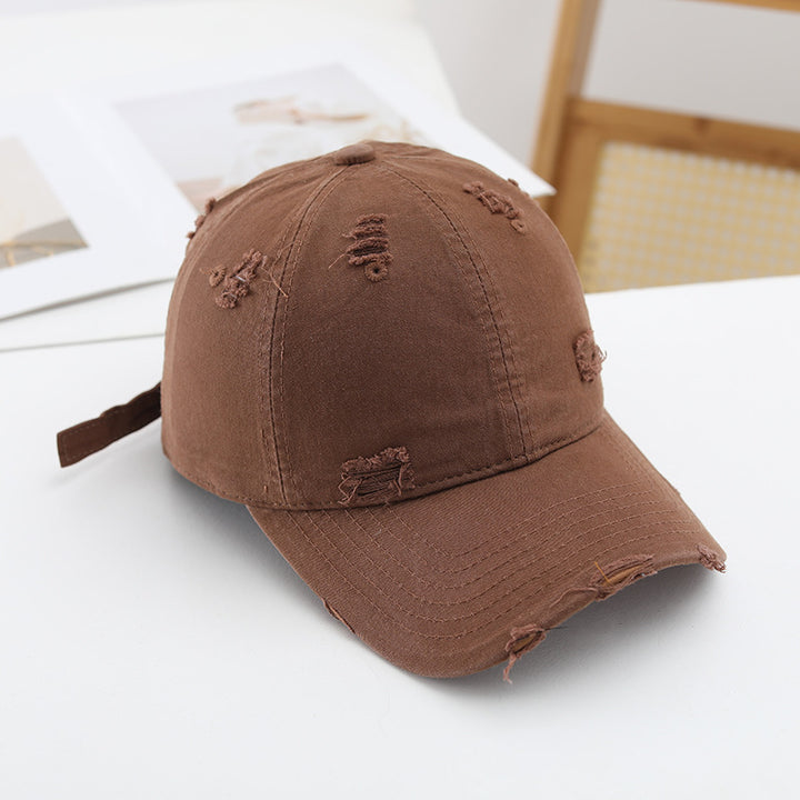 Women Casual Destroyed-Basecap Bowlift