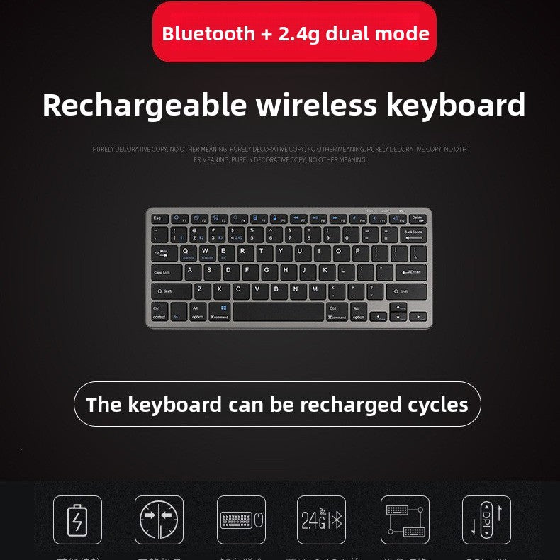 Bluetooth keyboard with ergonomic design Bowlift