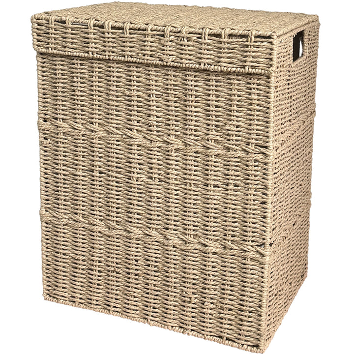 High-quality laundry basket with lid and handles Bowlift