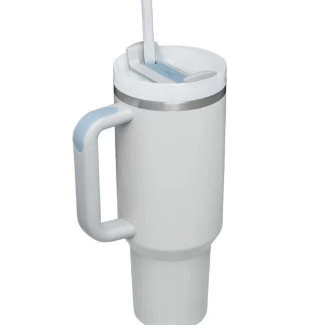 Ladies Insulated Mug with Handle and Practical Straw Bowlift