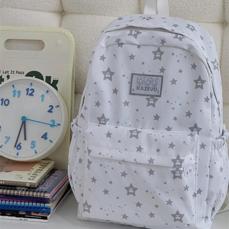 Stylish Star-Pattern Backpack Bowlift