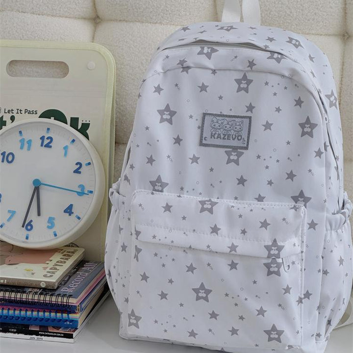 Stylish Star-Pattern Backpack Bowlift