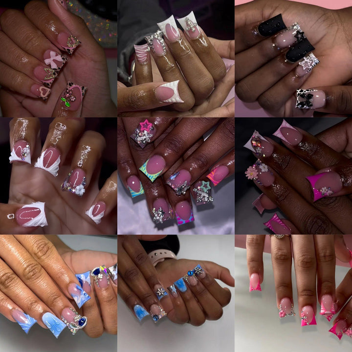 Decorative Gel Nail Enhancements Bowlift
