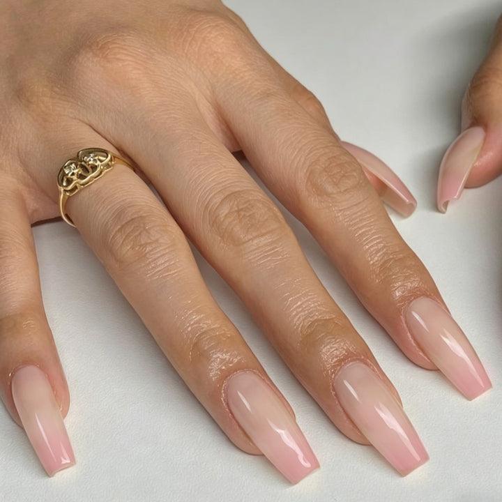 Artificial Nails in Modern French Style Bowlift