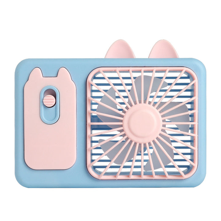 Women's Portable Hand Fan with Integrated Spray Function Bowlift