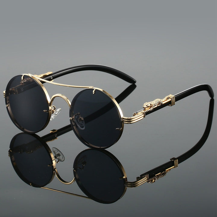 Fashion-Forward Round Frame Sunglasses