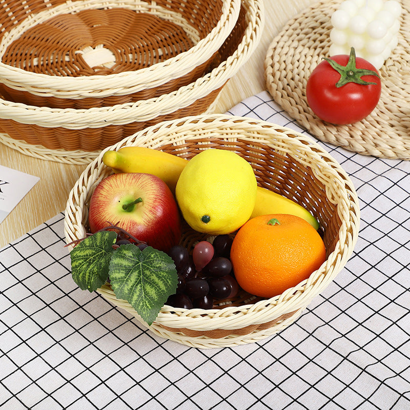 Decorative Woven Fruit Serving Bowl Bowlift