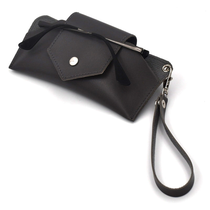 Stylish Leather Eyeglass Case Bowlift