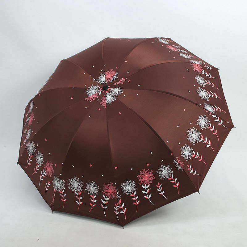 Women's umbrella with floral design Bowlift