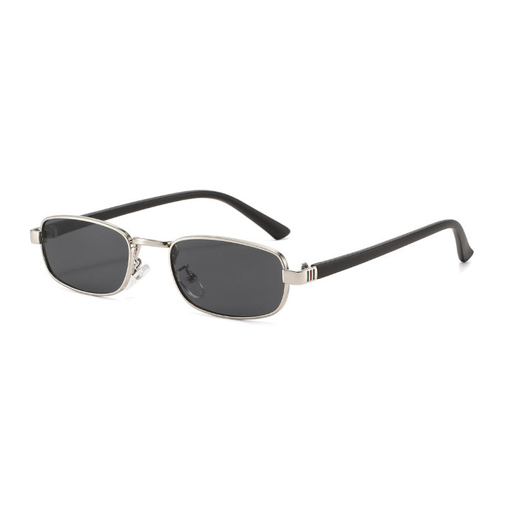 Women's elegant rectangular sunglasses with fine metal frame Bowlift