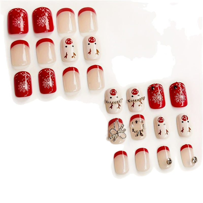 Festive Holiday Themed Nail Art Bowlift