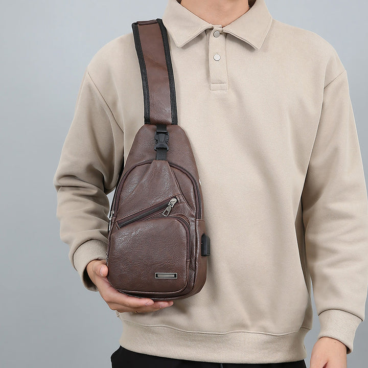 Multi-Compartment Stylish Sling Bag Bowlift