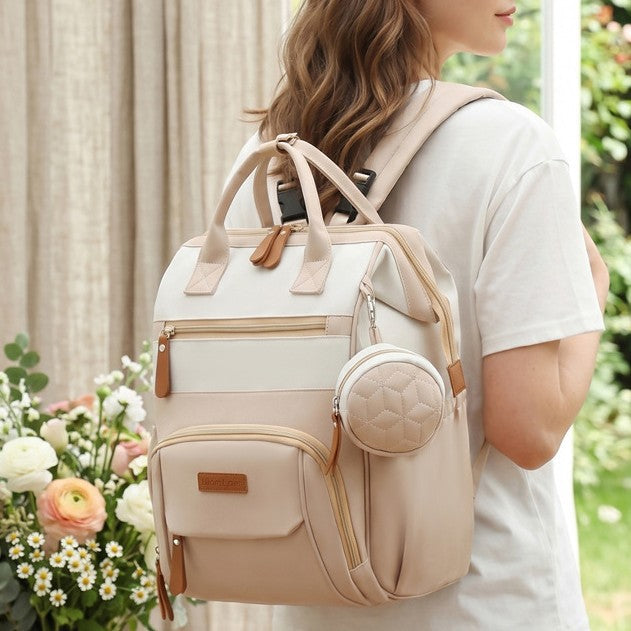 Multi-Pocket Versatile Diaper Backpack Bowlift