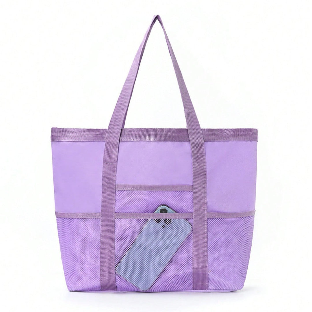 Padded shopping bag with side mesh pockets Bowlift