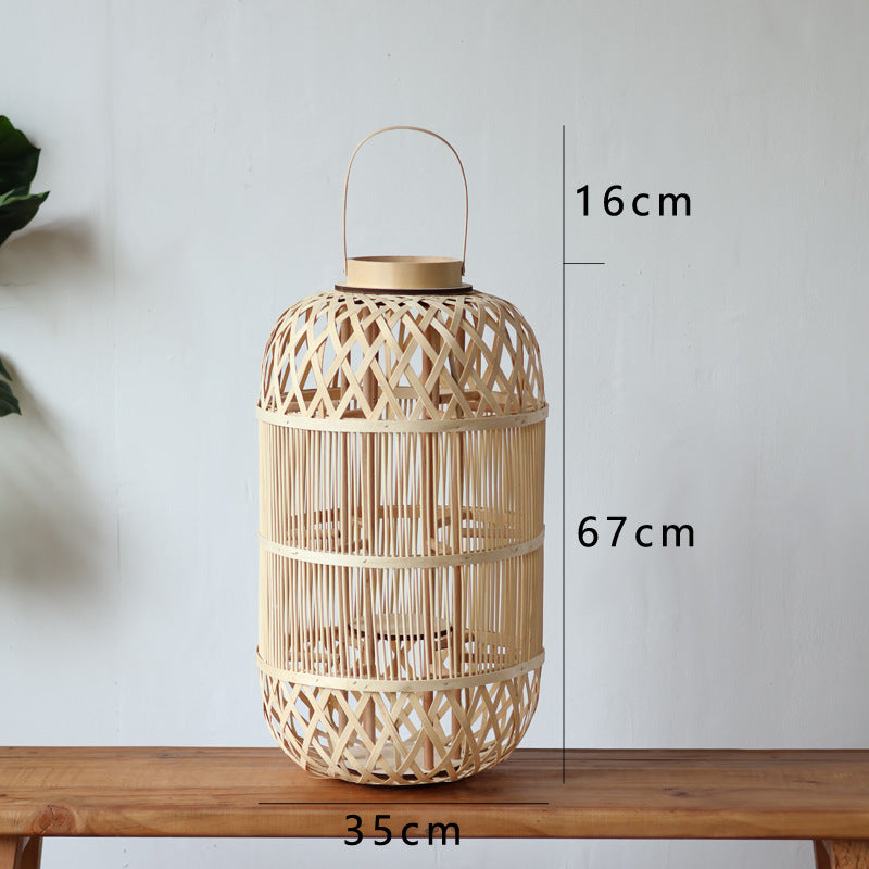 Stylish Rattan Lantern Bowlift