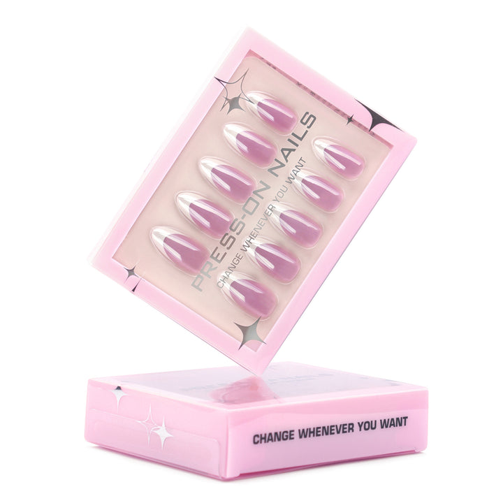 Artificial press-on nails with modern ombre effect Bowlift