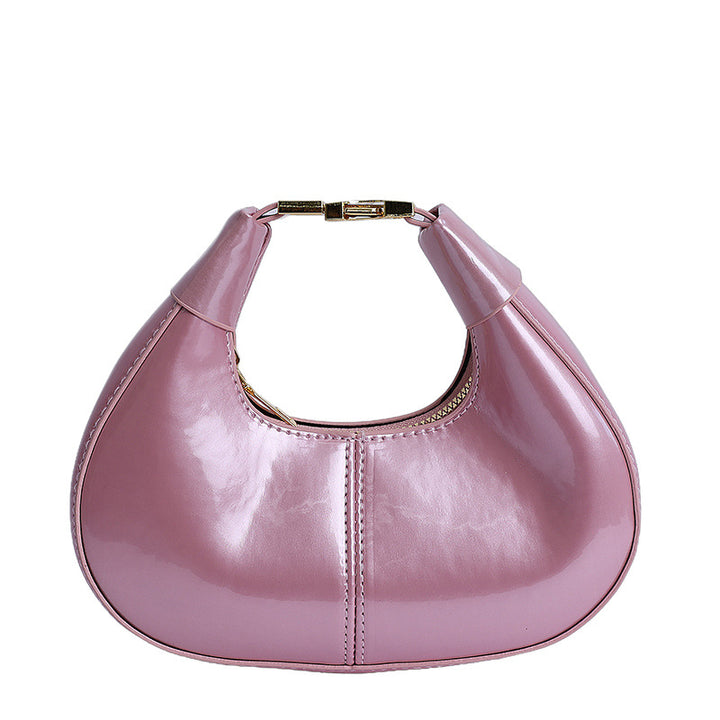 Glossy Patent Leather Evening Handbag Bowlift