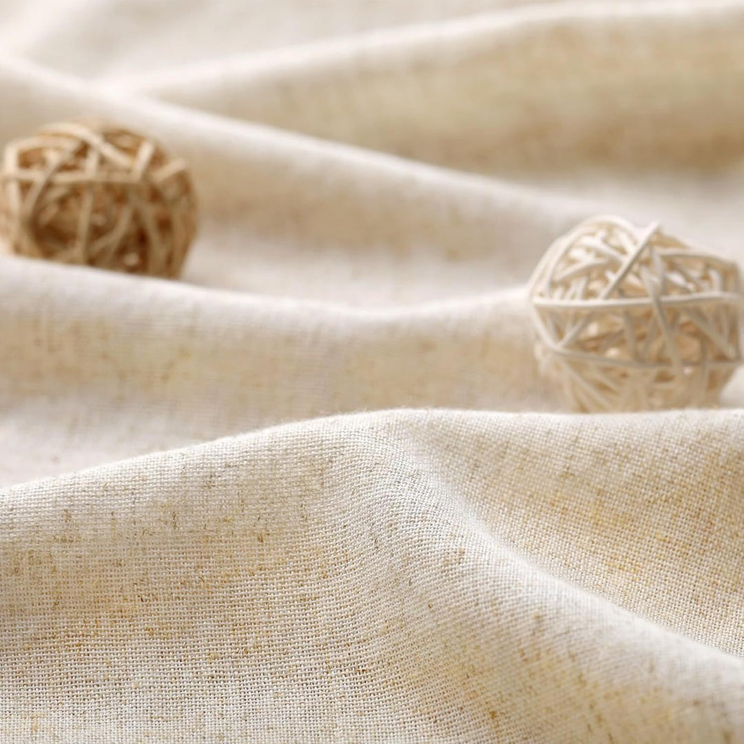 Textured Linen Effect Shower Curtain Bowlift