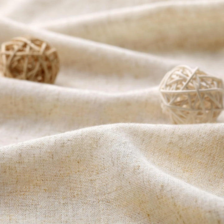 Textured Linen Effect Shower Curtain Bowlift